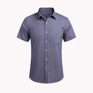 Camisa Manga Corta Azul